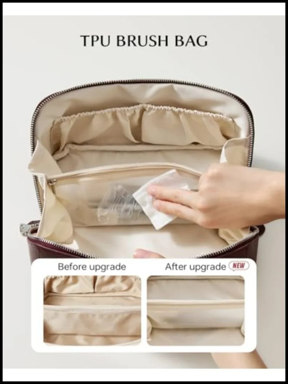 Travel Makeup Bag Organizer Cosmetic Pouch Water-Resistant Toiletry Case